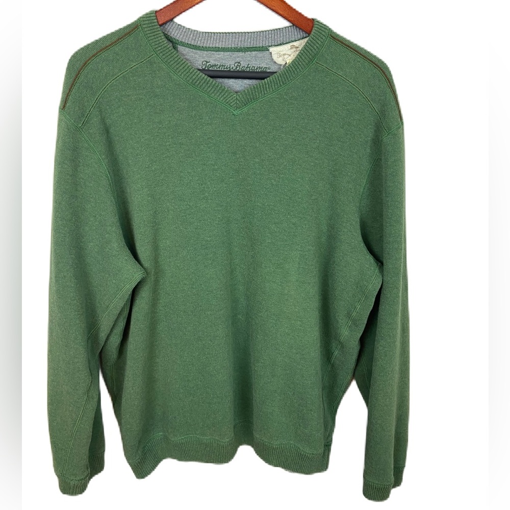 Tommy Bahama Men’s Large Reversible Flip Side Split Collar Sweater